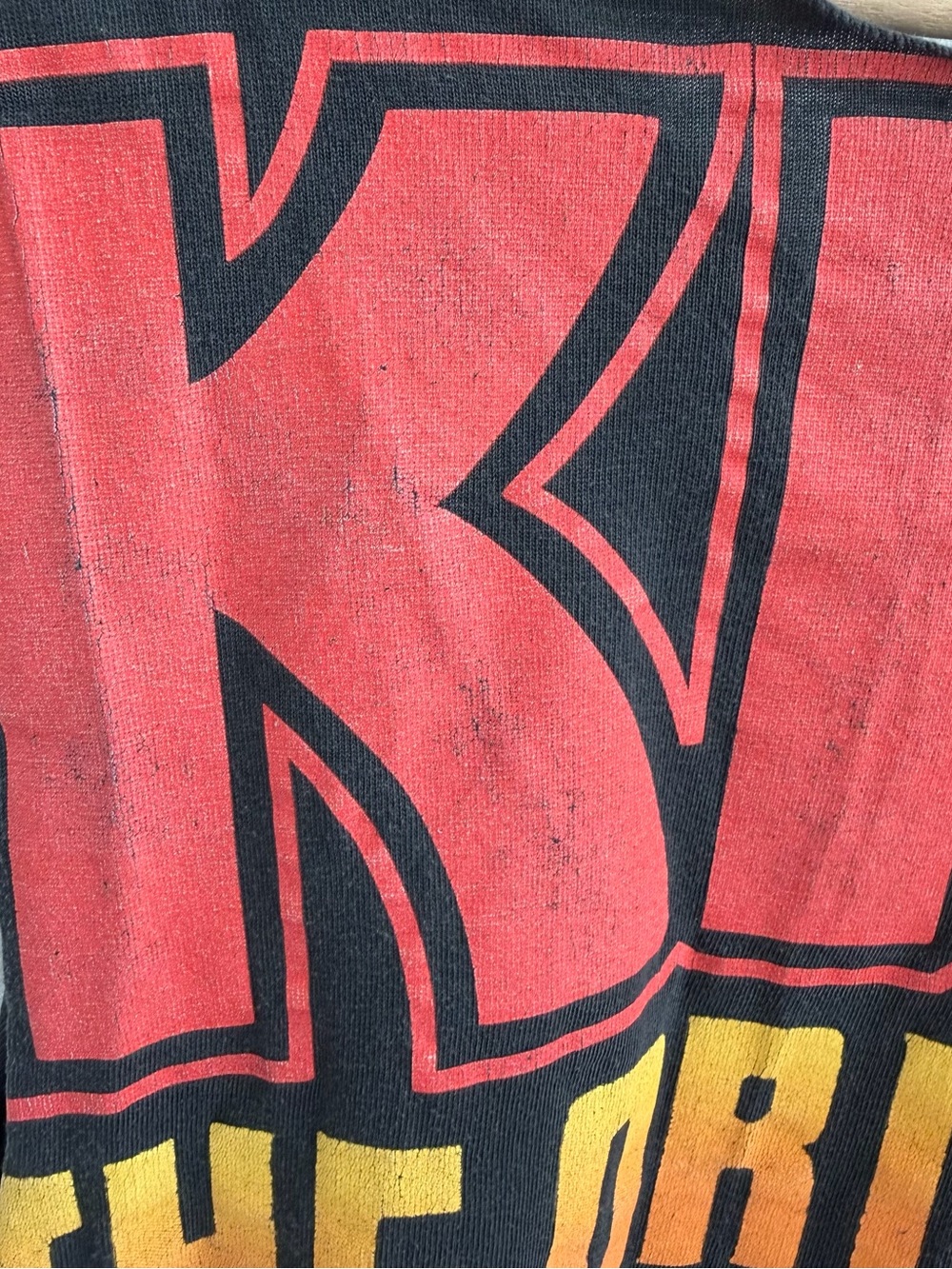 VINTAGE KISS "The Originals" Thrashed Band Tee Muscle Tank - Picture 11 of 16